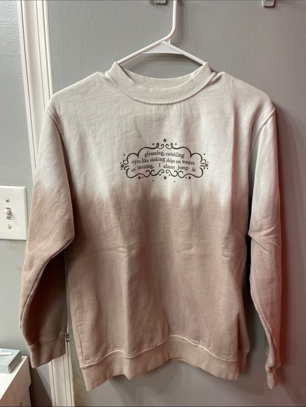 Taylor Swift evermore Crewneck NWOT